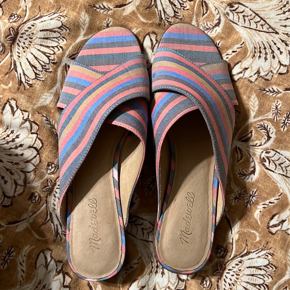 Madewell cris cross stripe sandals